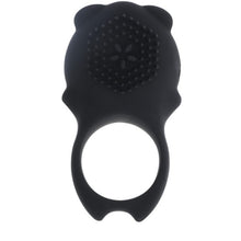 Inel vibrator MIA - COLOSSEO COCK RING, pentru extensia penisului si stimularea clitorisului, controlat prin telecomanda, din silicon, negru