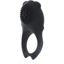 Inel vibrator MIA - COLOSSEO COCK RING, pentru extensia penisului si stimularea clitorisului, controlat prin telecomanda, din silicon, negru