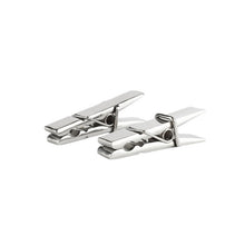 Clești MR. STEEL Clothespins Nipple Clamps, utilizare pe sfârcuri în jocuri BDSM, din oțel inoxidabil, argintiu