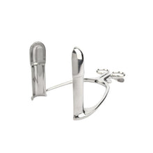 Plug anal MR. STEEL Barr Rectal Speculum Large, în formă de specul, din oțel inoxidabil, lungime 20 cm (mare), argintiu