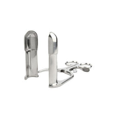Plug anal MR. STEEL Barr Rectal Speculum Small, în formă de specul, din oțel inoxidabil, lungime 15 cm (mic), argintiu