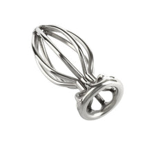 Plug anal MR. STEEL Round Wire Plug Small, design deschis cu tije din oțel inoxidabil, lungime 6.6 cm (mic), argintiu