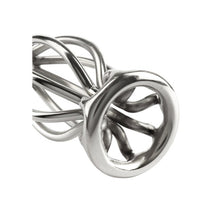 Plug anal MR. STEEL Round Wire Plug Small, design deschis cu tije din oțel inoxidabil, lungime 6.6 cm (mic), argintiu