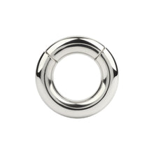 Inel pentru testicule MR. STEEL MBS Stackable Weight, cu deschidere magnetică, din oțel inoxidabil, diametru 3.9 cm (mic), argintiu
