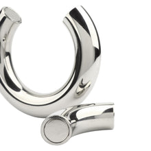 Inel pentru testicule MR. STEEL MBS Stackable Weight, cu deschidere magnetică, din oțel inoxidabil, diametru 4.8 cm (mare), argintiu