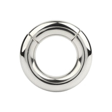 Inel pentru testicule MR. STEEL MBS Stackable Weight, cu deschidere magnetică, din oțel inoxidabil, diametru 4.8 cm (mare), argintiu