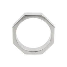 Inel pentru penis MR. STEEL Nut C-Ring, în formă de piuliță, din oțel inoxidabil, diametru 5 cm (mare), argintiu