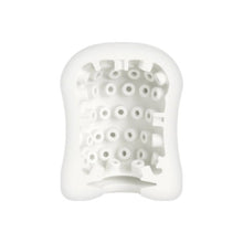 Masturbator manual MYSTIM MasturbaTIN Dotty Dora, din TPE texturat pentru stimulare intensă, alb