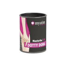 Masturbator manual MYSTIM MasturbaTIN Dotty Dora, din TPE texturat pentru stimulare intensă, alb