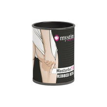 Masturbator manual MYSTIM MasturbaTIN Ribbed Rita, din TPE texturat pentru stimulare intensă, alb