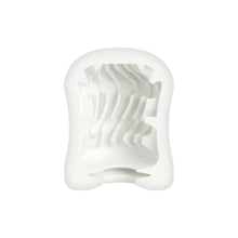 Masturbator manual MYSTIM MasturbaTIN Swirl Girl, din TPE texturat pentru stimulare intensă, alb