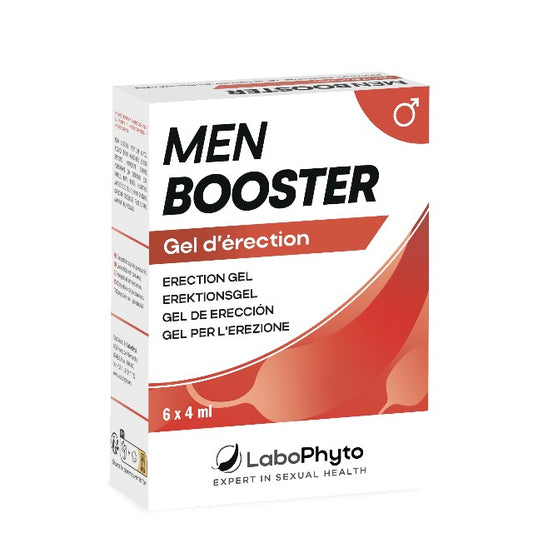 Plicuri gel MEN BOOSTER, LABOPHYTO, pentru erectie puternica, 6 buc x 4 ml