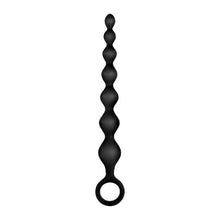 Bile anale NMC Arse Beads 7", cu diametre progresive, design cu inel de extracție, lungime 17.8 cm, din silicon, negru (635878)