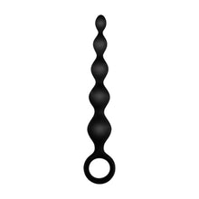 Bile anale NMC Arse Beads 5.5", cu diametre progresive, design cu inel de extracție, lungime 14 cm, din silicon, negru (635885)