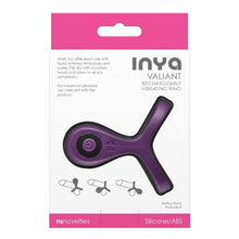 Inel vibrator pentru penis și testicule NS NOVELTIES Inya Valiant, 7 funcții de vibrație, 3 viteze, din silicon, mov