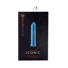 Stimulator clitoris NU SENSUELLE Bullet Iconic, cu funcție de memorie, 20 funcții de vibrație, culoare albastru