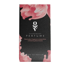 Parfum cu feromoni pentru femei OBSESSIVE Floral-Spicy, note de ambră, vanilie, iasomie și ylang-ylang, culoare corai, 30 ml