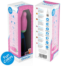 Ou vibrator ONINDER Love Pleasure Fun Colors, control prin aplicație, cu funcție de rotație 360°, din silicon, roz deschis
