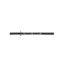 Curea sexy OUCH! Cuff Belt, pentru jocuri erotice BDSM, cu cătușe și inele de prindere, mărime ajustabilă, negru cu argintiu