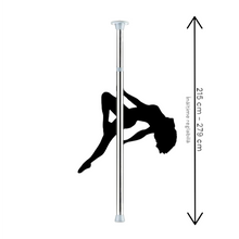 Bară de dans OUCH! Dance Pole, pentru jocuri erotice de striptease, înălțime reglabilă 215 - 279 cm