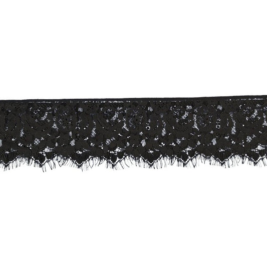 Mască pentru ochi OUCH! Mystere Lace Mask, pentru jocuri erotice BDSM, mărime universală, culoare negru