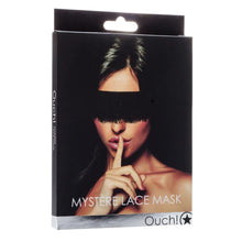 Mască pentru ochi OUCH! Mystere Lace Mask, pentru jocuri erotice BDSM, mărime universală, culoare negru