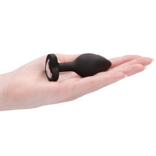 Plug anal OUCH! Regular Diamond Heart Butt Plug, bază în formă de inimă cu cristal, din silicon flexibil, diametru 2.8 cm (mic)
