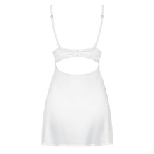 Lenjerie 2 piese chemise Obsessive 871, alb, S/M