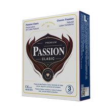 Prezervative PASSION Clasic, din latex natural, lubrifiate și rezistente, diametru 52 mm, 3 buc