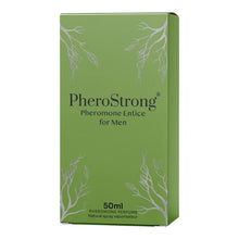 Parfum cu feromoni PHEROSTRONG Entice, pentru bărbați, cu note de bergamotă, floare de portocal și patchouli, 50 ml