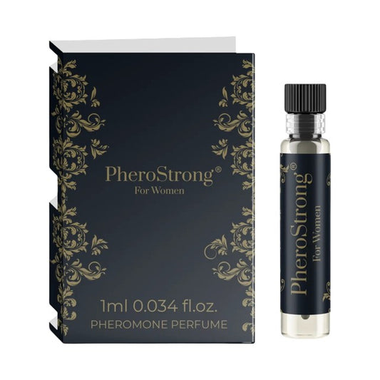Mostră parfum cu feromoni PHEROSTRONG For Women, pentru femei, cu note de mosc, iasomie și lămâie, 1 ml