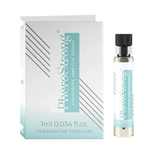 Mostră parfum cu feromoni PHEROSTRONG Just For Women, pentru femei, note de zambilă, iasomie și ambră, 1 ml