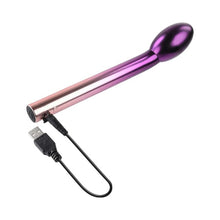 Vibrator pentru punctul G PLAYBOY Afternoon Delight, 7 funcții de vibrație, rezistent la apă, lungime 21 cm, mov și roz cromat
