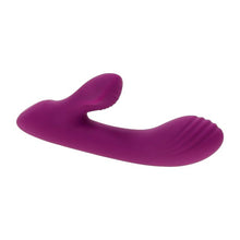 Vibrator rabbit PLAYBOY Bitty Bunny, pentru stimulare clitoris și punctul G, 7 funcții de vibrație, design cu striații, mov
