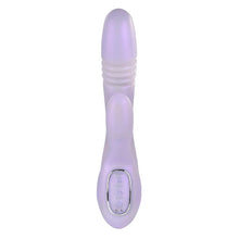 Vibrator rabbit PLAYBOY Bumping Bunny, cu funcții de penetrare automată și încălzire, 10 funcții de vibrație, mov