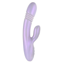 Vibrator rabbit PLAYBOY Bumping Bunny, cu funcții de penetrare automată și încălzire, 10 funcții de vibrație, mov