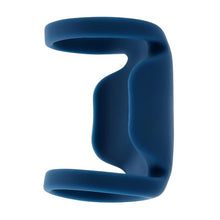 Inel vibrator pentru penis PLAYBOY Jet Pack, design cu inel pentru testicule, 9 funcții de vibrație, rezistent la apă, albastru