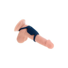 Inel vibrator pentru penis PLAYBOY Jet Pack, design cu inel pentru testicule, 9 funcții de vibrație, rezistent la apă, albastru