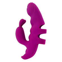 Vibrator rabbit pentru deget PLAYBOY Lend A Hand, pentru stimulare clitoris și punctul G, 7 funcții de vibrații, mov