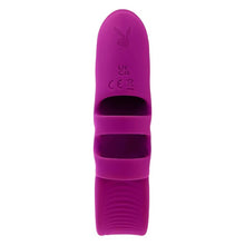 Vibrator rabbit pentru deget PLAYBOY Lend A Hand, pentru stimulare clitoris și punctul G, 7 funcții de vibrații, mov