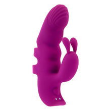 Vibrator rabbit pentru deget PLAYBOY Lend A Hand, pentru stimulare clitoris și punctul G, 7 funcții de vibrații, mov