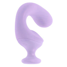 Vibrator dublu PLAYBOY Rev Me Up, cu mâner ergonomic, pentru stimulare clitoris și punctul G, 8 funcții de vibrație, mov