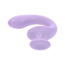 Vibrator dublu PLAYBOY Rev Me Up, cu mâner ergonomic, pentru stimulare clitoris și punctul G, 8 funcții de vibrație, mov