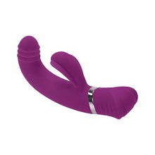 Vibrator rabbit PLAYBOY Tap That, pentru stimulare clitoris și punctul G, 10 funcții de mișcări ritmice, 10 funcții de vibrație, mov