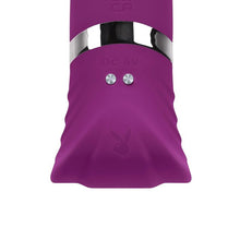 Vibrator rabbit PLAYBOY Tap That, pentru stimulare clitoris și punctul G, 10 funcții de mișcări ritmice, 10 funcții de vibrație, mov