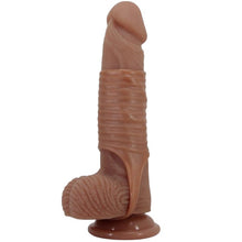 Manșon pentru penis PRETTY LOVE Hartman, cu inel pentru testicule, pentru îngroșare, stimulare și erecție, culoarea pielii