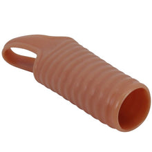 Manșon pentru penis PRETTY LOVE Hartman, cu inel pentru testicule, pentru îngroșare, stimulare și erecție, culoarea pielii