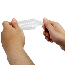 Manșon pentru penis PRETTY LOVE Hartman, cu inel pentru testicule, pentru îngroșare, stimulare și erecție, transparent