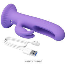 Vibrator rabbit PRETTY LOVE Killmoulis, 4 funcții de mișcări ritmice, 12 funcții de vibrație, rezistent la apă, mov