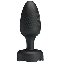 Vibrator anal PRETTY LOVE Osborn, bază cu lumini LED, 10 funcții de vibrație, rezistent la apă, diametru 3.4 cm, negru